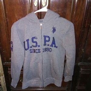 Boys polo hooded sweatcoat